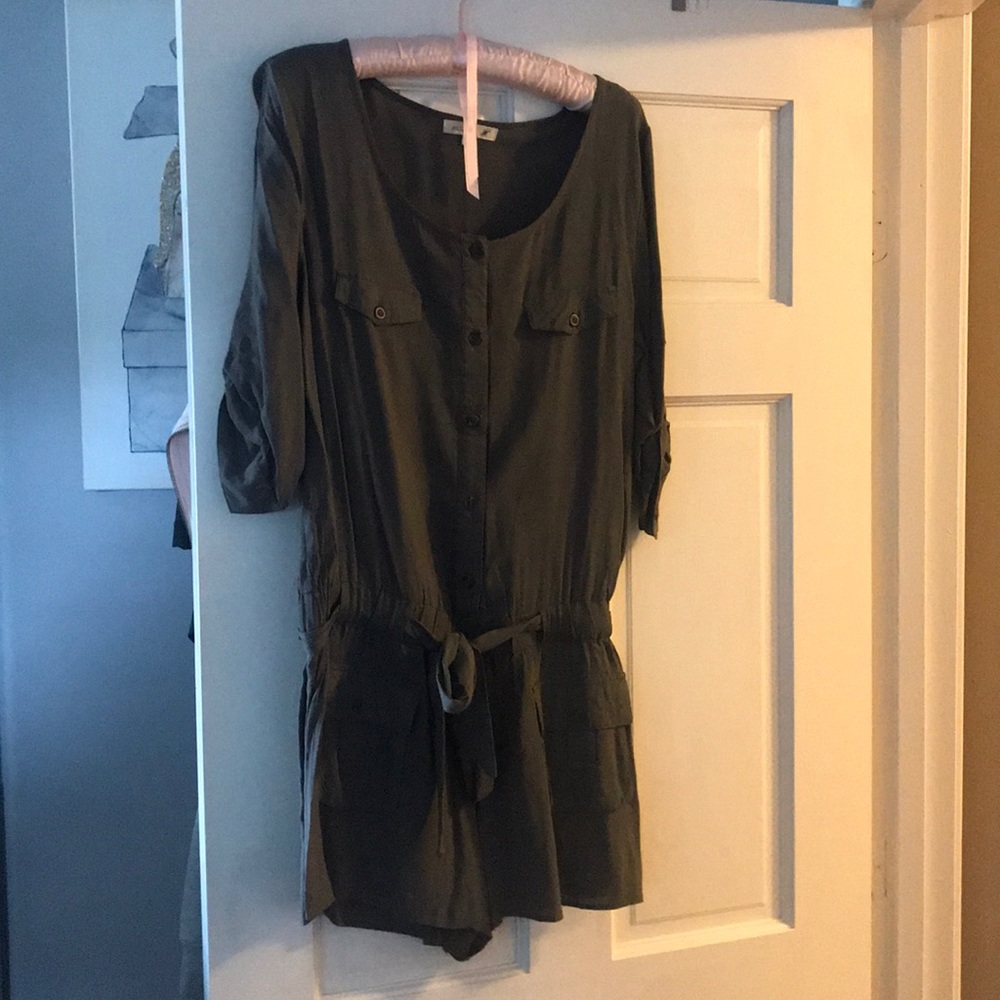 Olive green romper